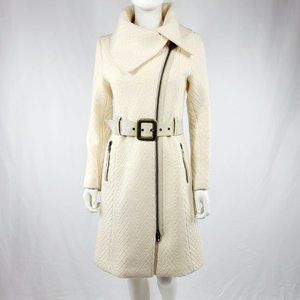 Mackage Beige Wool Coat with Belt
